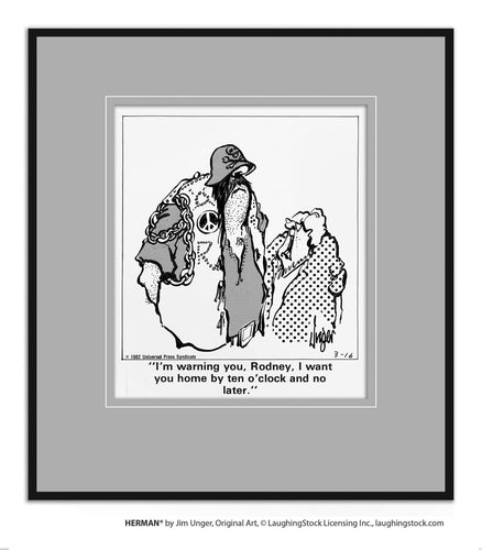 I’m warning you, Rodney, I want you home by ten o’clock, and no later.