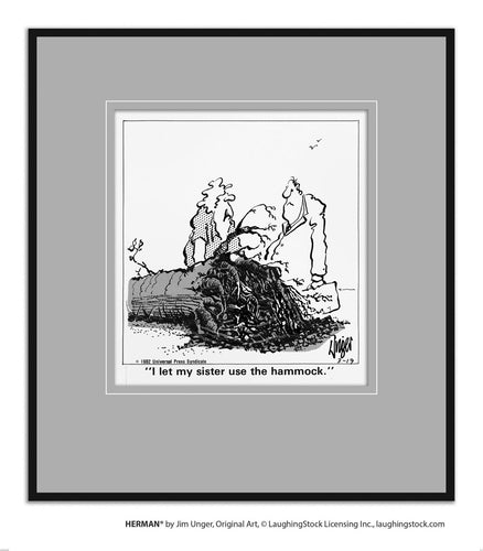 I let my sister use the hammock.