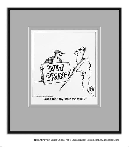 Does that say ‘help wanted’?