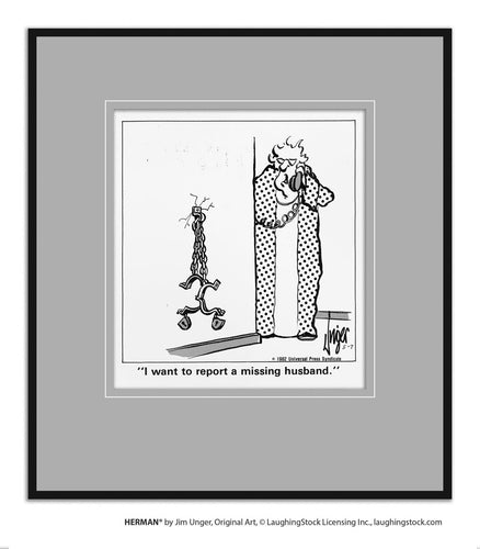 I want to report a missing husband.