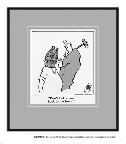 Don’t look at me! Look to the front.