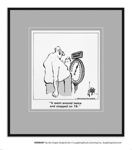 It went around twice and stopped on 18.