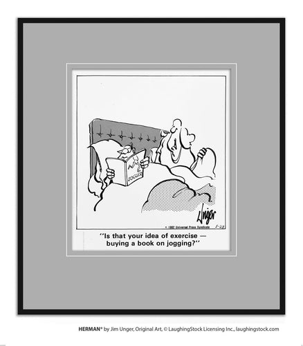 Is that your idea of exercise — buying a book on jogging?