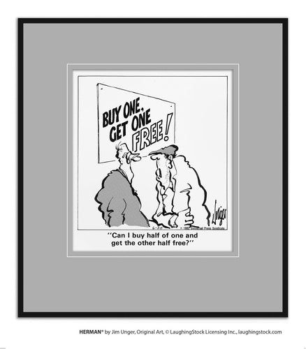 Can I buy half of one and get the other half free?