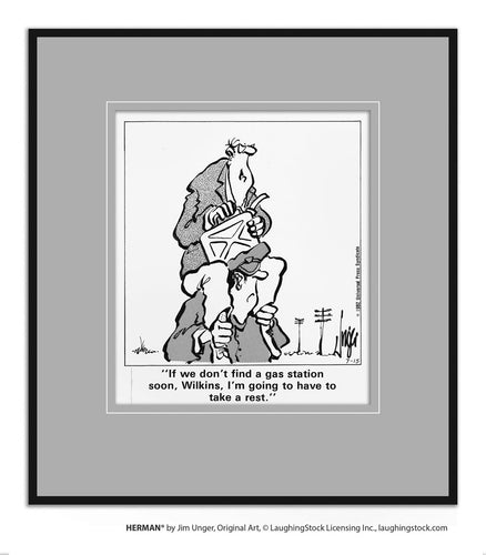 If we don’t find a gas station soon, Wilkins, I’m going to have to take a rest.