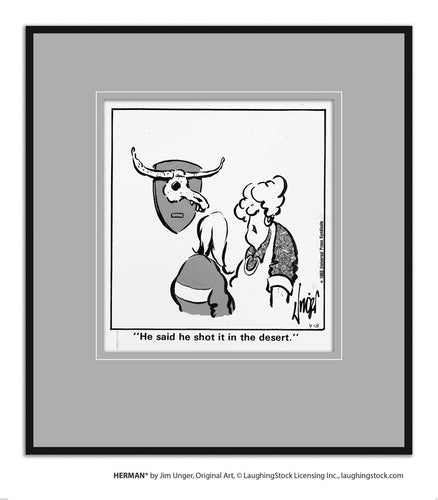 He said he shot it in the desert.