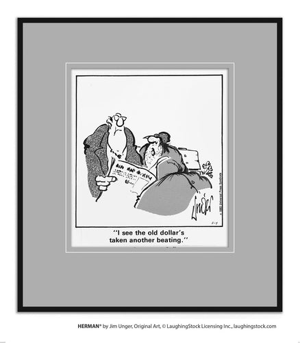 I see the old dollar’s taken another beating.