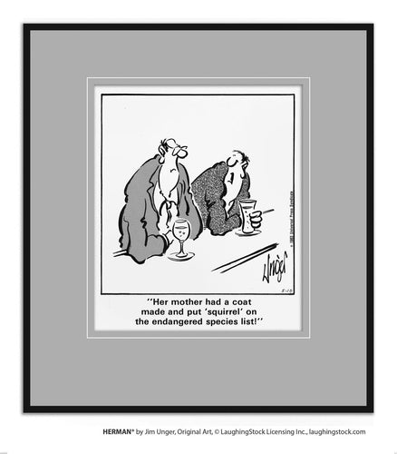 Her mother had a coat made and put ‘squirrel’ on the endangered species list!