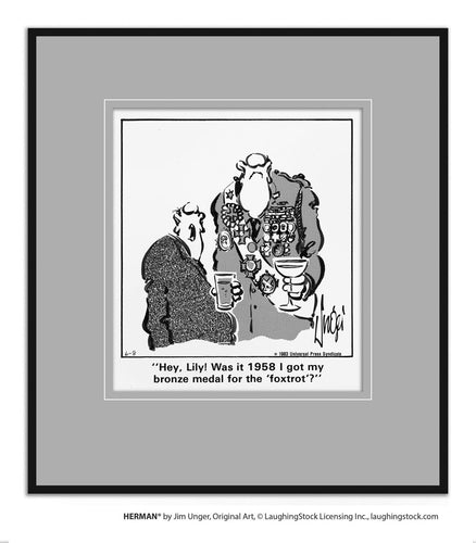 Hey, Lily! Was it 1958 I got my bronze medal for the ‘foxtrot’?