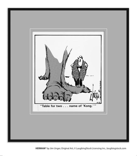 Table for two… name of ‘Kong.’
