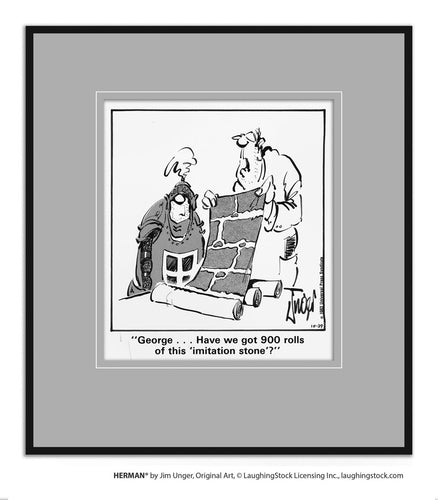 George… Have we got 900 rolls of this ‘imitation stone’?