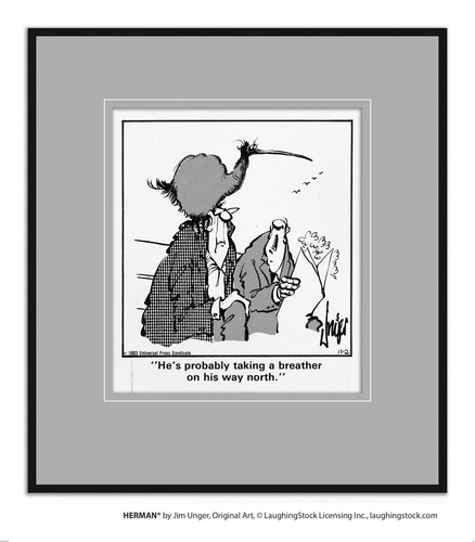 He’s probably taking a breather on his way north.