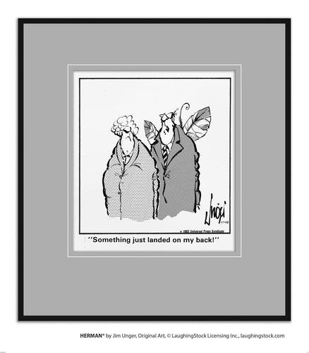 Something just landed on my back!