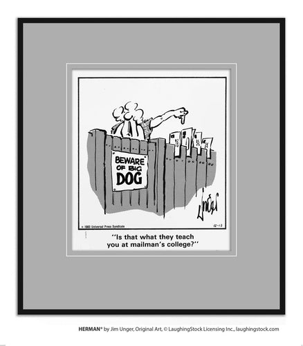 Is that what they teach you at mailman’s college?