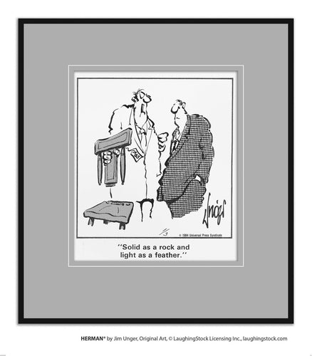 Solid as a rock and light as a feather.