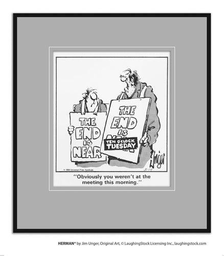 Obviously you weren’t at the meeting this morning.