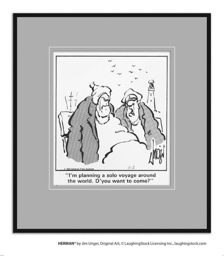 I’m planning a solo voyage around the world. D’you want to come?