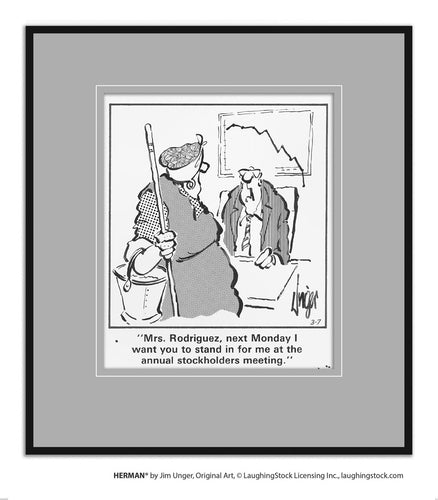Mrs. Rodriguez, next Monday I want you to stand in for me at the annual stockholders meeting.