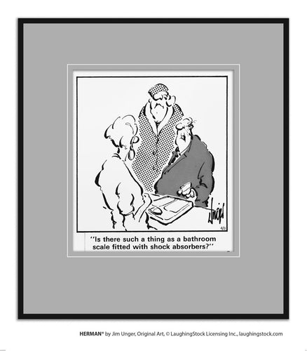 Is there such a thing as a bathroom scale fitted with shock absorbers?