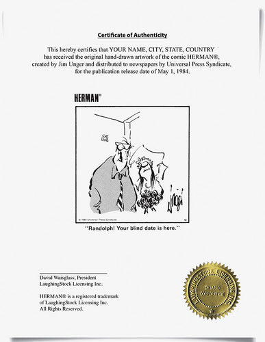 Randolph! Your blind date is here.