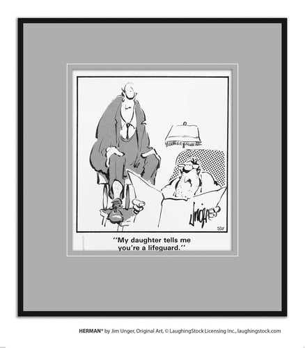 My daughter tells me you’re a lifeguard.