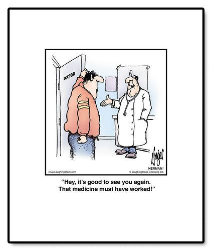 Hey, it’s good to see you again. That medicine must have worked!