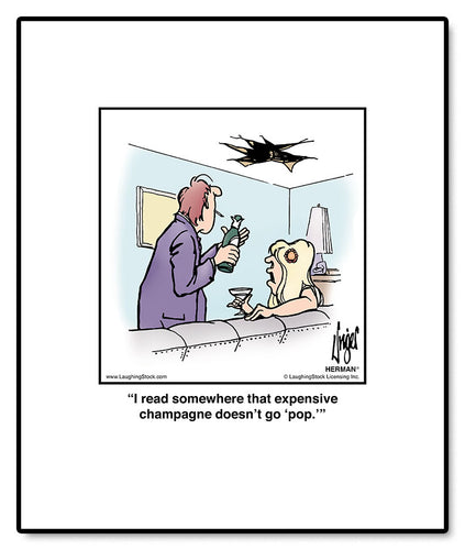 I read somewhere that expensive champagne doesn’t go ‘pop.’