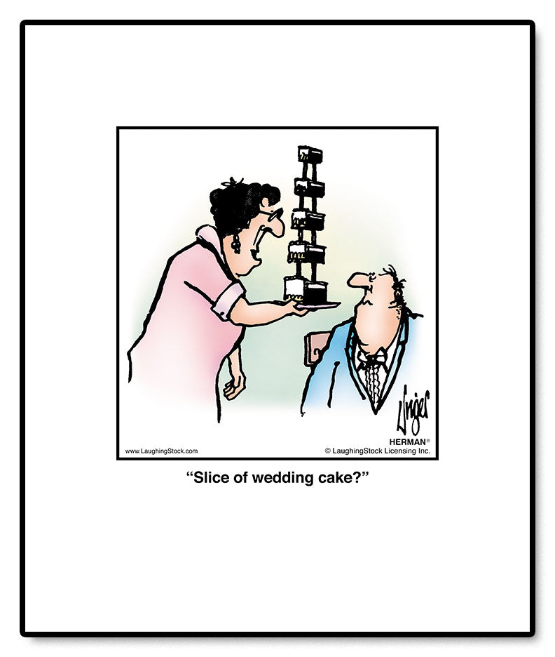 Slice of wedding cake?