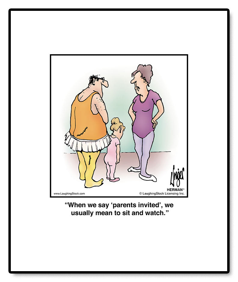 When we say ‘parents invited’, we usually mean to sit and