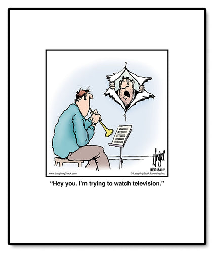 Hey you. I’m trying to watch television.