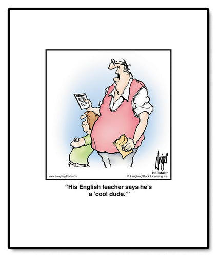 His English teacher says he’s a ‘cool dude.’