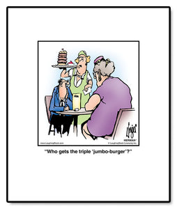 Who gets the triple ‘jumbo-burger’?