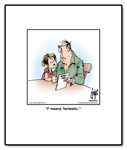 F means ‘fantastic.’