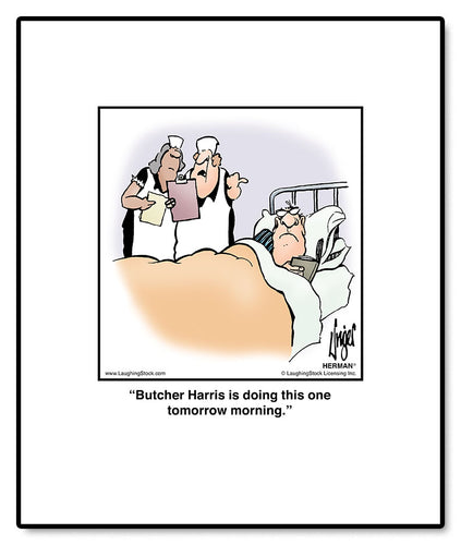 Butcher Harris is doing this one tomorrow morning.