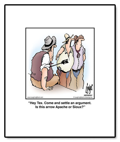 Hey Tex. Come and settle an argument. Is this arrow Apache or Sioux?