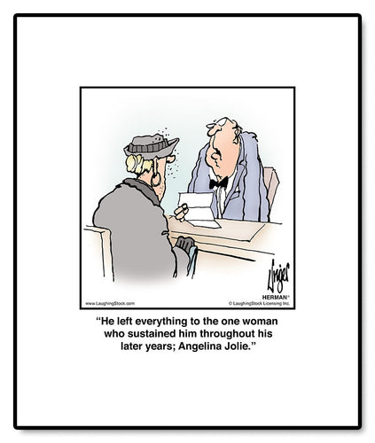 He left everything to the one woman who sustained him throughout his later years; Angelina Jolie.