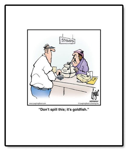 Don’t spill this; it’s goldfish.