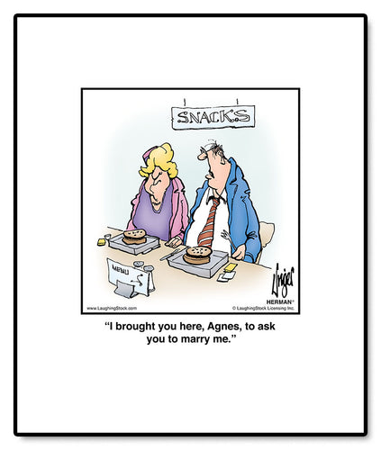 I brought you here, Agnes, to ask you to marry me.