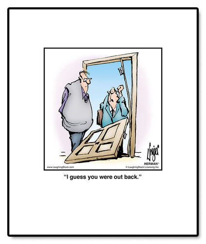 I guess you were out back.