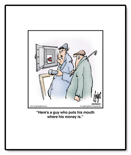 Here’s a guy who puts his mouth where his money is.