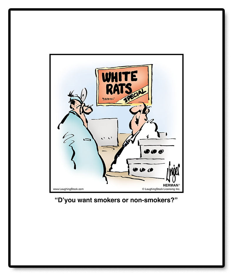 D’you want smokers or non-smokers?