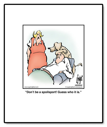 Don’t be a spoilsport! Guess who it is.