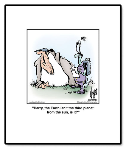 Harry, the Earth isn’t the third planet from the sun, is it?