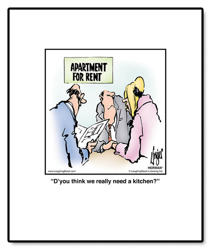 D’you think we really need a kitchen?