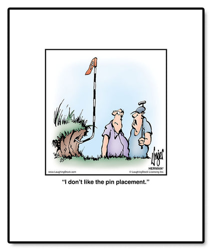 I don’t like the pin placement.