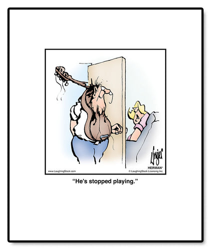 He’s stopped playing.