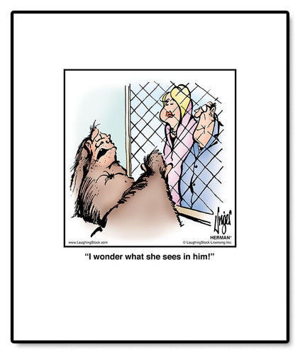 I wonder what she sees in him!