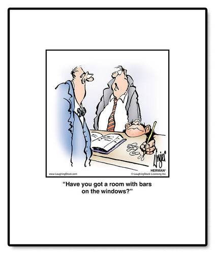 Have you got a room with bars on the windows?