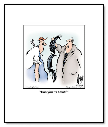 Can you fix a ﬂat?