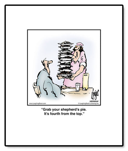 Grab your shepherd’s pie. It’s fourth from the top.